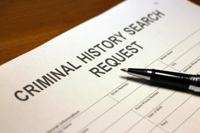 Criminal History Search Request