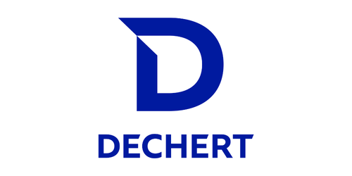 Logo for Dechert. Image links to their website