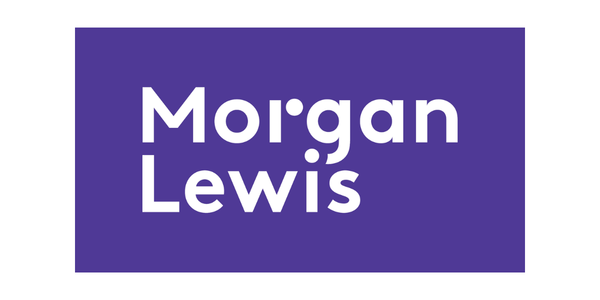 Logo for Morgan Lewis and Bockius, LLP. Image links to their website